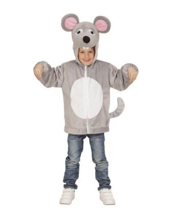 DISFRAZ DE RATON CASACA CON CAPUCHA