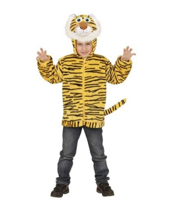 DISFRAZ DE TIGRE CHAQUETA CON CAPUCHA