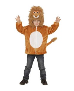 DISFRAZ DE LEON CHAQUETA CON CAPUCHA