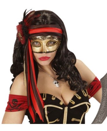 ANTIFAZ PIRATA LUJO CON FLOR