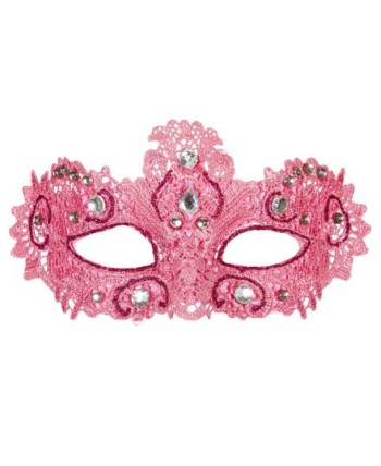 ANTIFAZ ROSA DECORADO CON PIEDRAS