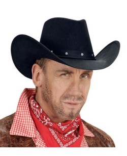 SOMBRERO VAQUERO NEGRO CON TACHUELAS 2