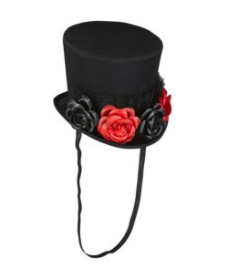 CHISTERA MINI CON ROSAS ROJAS