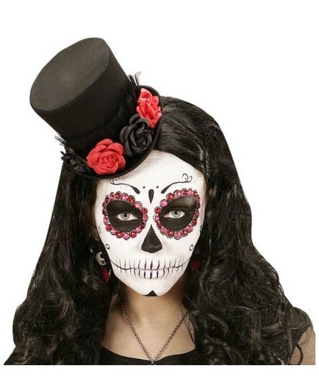 CHISTERA MINI CON ROSAS ROJAS