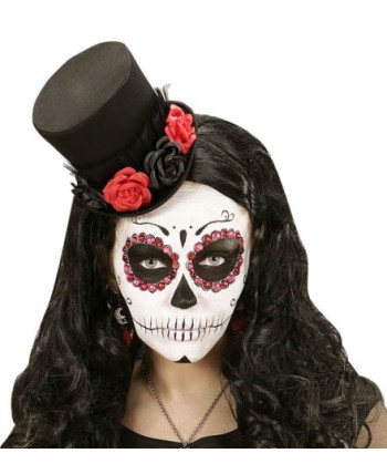 CHISTERA MINI CON ROSAS ROJAS