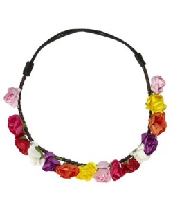 DIADEMA CON FLORES MULTICOLOR