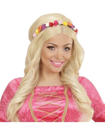 DIADEMA CON FLORES MULTICOLOR