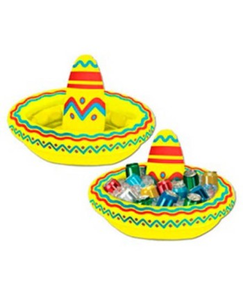 SOMBRERO MEJICANO HINCHABLE COOLER