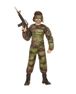 DISFRAZ DE SOLDADO MILITAR MUSCULOSO