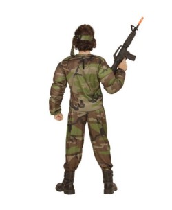 DISFRAZ DE SOLDADO MILITAR MUSCULOSO PARA NIÑO