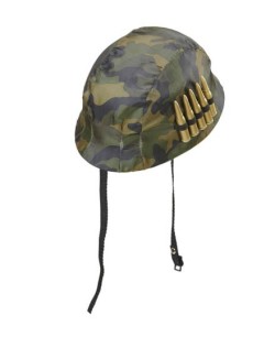 CASCO MILITAR CON BALAS