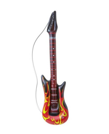 GUITARRA DE ROCK FUEGO HINCHABLE 105CM