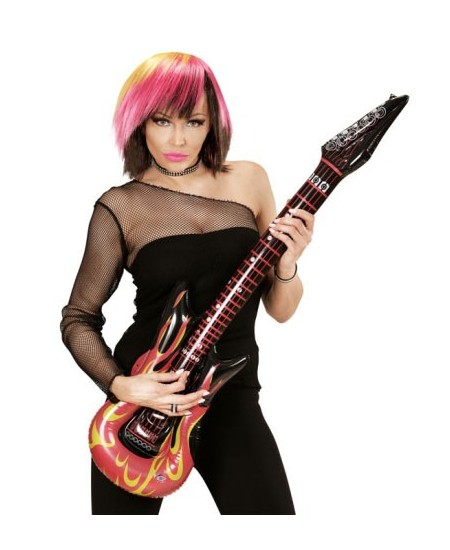 GUITARRA DE ROCK FUEGO HINCHABLE 105CM
