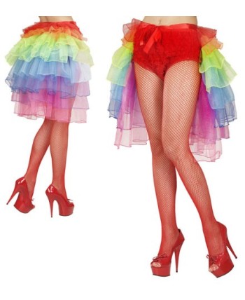 COLA DE TUTU COLORINES CON LAZOS