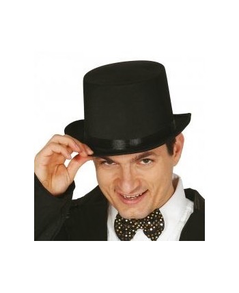 CHISTERA DE RASO NEGRA CON AUTOAJUSTE