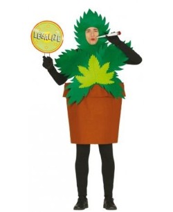 DISFRAZ DE PLANTA DE MARIA CON MACETA