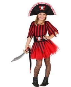 DISFRAZ DE PIRATESA FALDA TUL 
