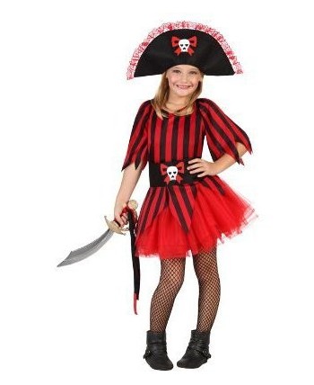 DISFRAZ DE PIRATESA FALDA TUL 
