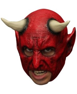 CARETA DELUXE DEMONIO DEMON BOCA ABIERTA 