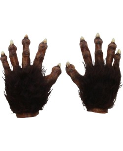 MANOS DE HOMBRE LOBO CON PELO