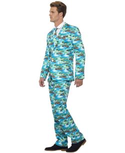 TRAJE HOMBRE ALOHA PALMERAS PARA HOMBRE