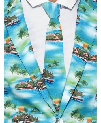 TRAJE HOMBRE ALOHA PALMERAS 