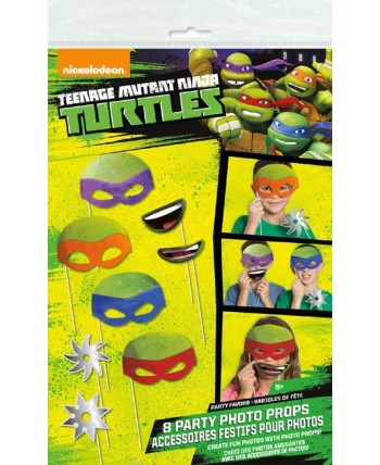 COMPLEMENTOS PHOTOCALL TORTUGAS NINJA 8 PIEZAS