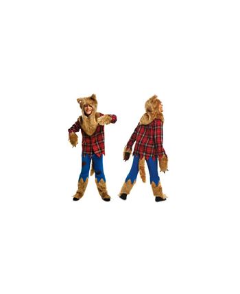 Disfraz de hombre lobo de camisa con garras