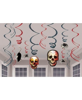 KIT ESPIRALES HALLOWEEN ARAÑAS Y CALAVERAS