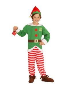 DISFRAZ DE ELFO AYUDANTE SANTA CLAUS PARA NIÑO