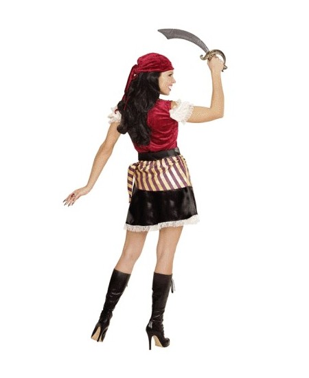 DISFRAZ DE PIRATESA CHALECO ROJO