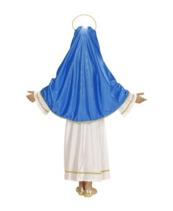 DISFRAZ DE VIRGEN MARIA PARA NIÑA AZUL 2