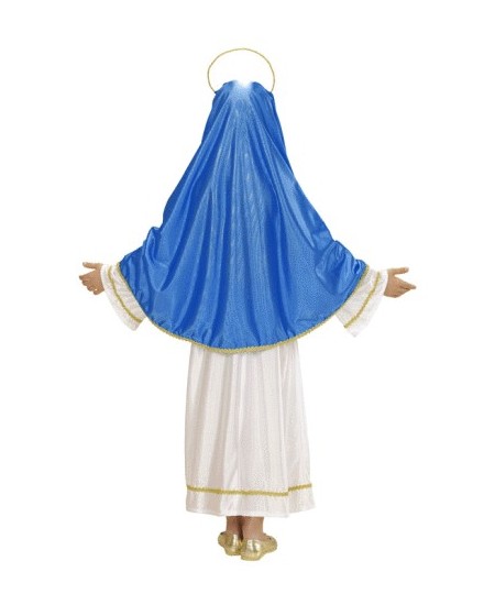 DISFRAZ DE VIRGEN MARIA AZUL PARA NIÑA