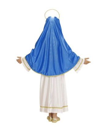 DISFRAZ DE VIRGEN MARIA AZUL PARA NIÑA
