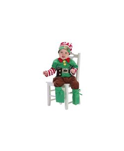 Disfraz de elfo ayudante santa claus bebé