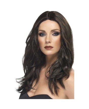 PELUCA SIN FLEQUILLO CASTAÑO OSCURO