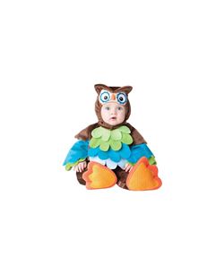 DISFRAZ DE BUHO COLORINES PARA BEBE