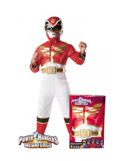 DISFRAZ DE POWER RANGER ROJO MUSCULOSO