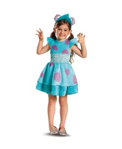 DISFRAZ DE SULLEY NIÑA MONSTERS S.A