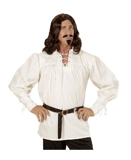 CAMISA DE MOSQUETERO CREMA PARA HOMBRE