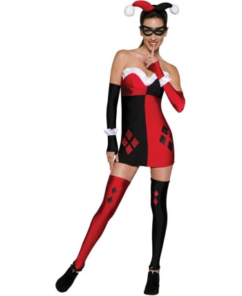DISFRAZ DE HARLEY QUINN DC COMICK SUPER VILLANA  