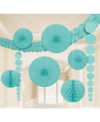 KIT DECORACION DAMASCK TURQUESA