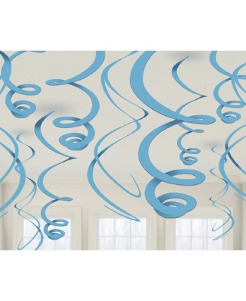 COLGANTES AZUL CARIBE 12 UNIDADES