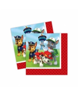 SERVILLETAS PATRULLA CANINA 20 UNIDADES