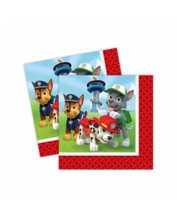 SERVILLETAS PATRULLA CANINA 20 UNIDADES