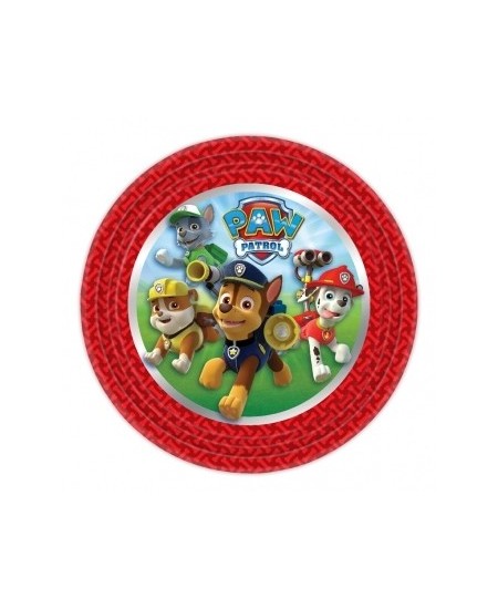 PLATOS PATRULLA CANINA BORDE ROJO 18 CMS