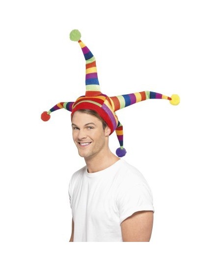 SOMBRERO BUFON COLORES POMPONES