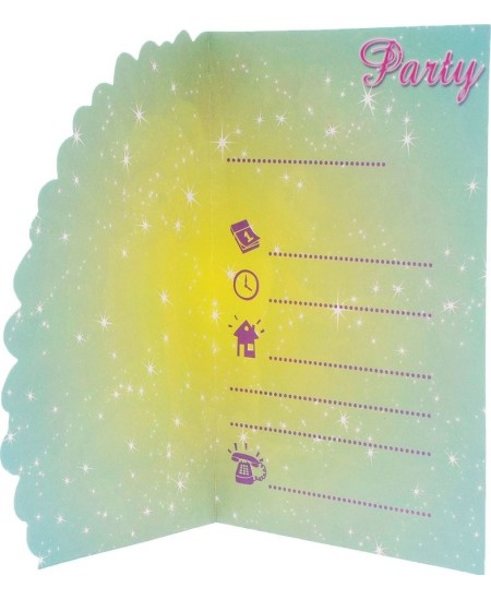 INVITACIONES CAMPANILLA FAIRIES 6 UNIDADES C/SOBRE