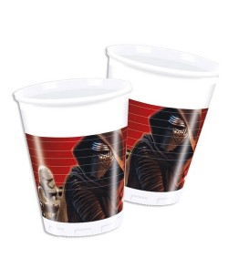 VASOS STAR WARS EP7 KYLO REN 8 UNIDADES