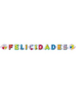 GUIRNALDA FELICIDADES COLORES